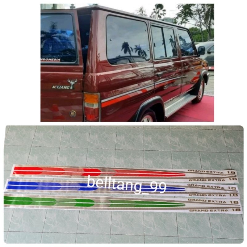Sticker stiker kijang grand extra 1.8 /stiker toyota kijang grand ekstra 1.8/ sticker kijang grand
