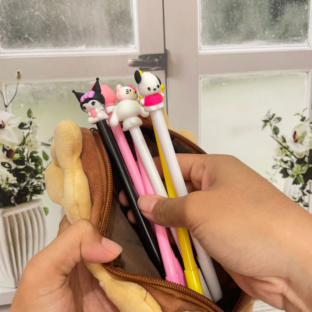 

pulpen bolpen gel sanrio (4/8/12 pcs) keperluan anak sekolah pen lucu imut keren pena unik fancy elegan bisa COD termurah import