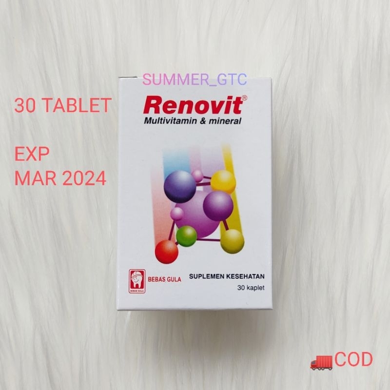 renovit 30 tablet multivitamin mineral isi 30 kaplet