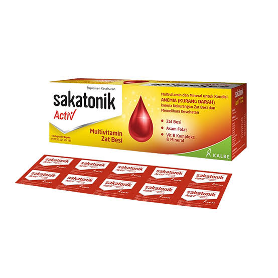 Sakatonik Activ kaplet Multivitamin Dan Mineral Strip