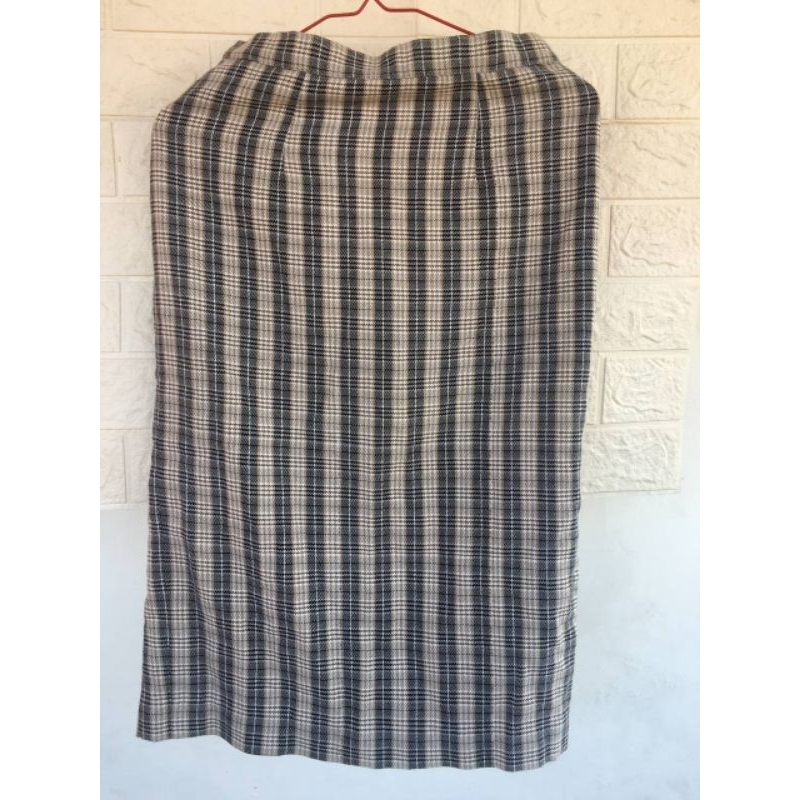 Rok Motif Kotak Kotak/Rok Tartan/Rok Span Panjang/Rok Korea/Rok Kotak Panjang