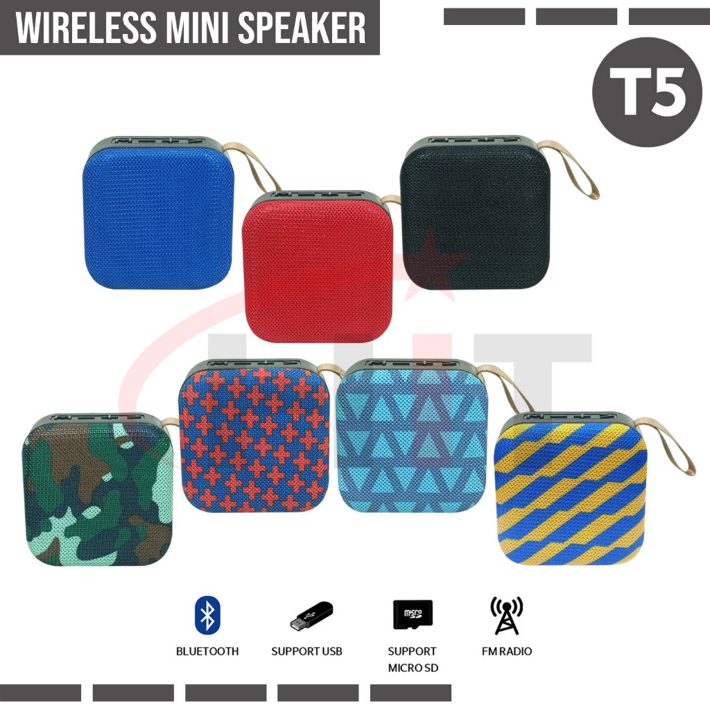 (OM) Speaker Bluetooth T5 KARET Wireless Music Portable