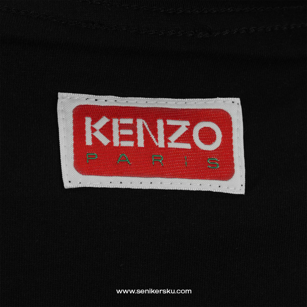 Kenzo Boke Big Flower Loose Black Tee