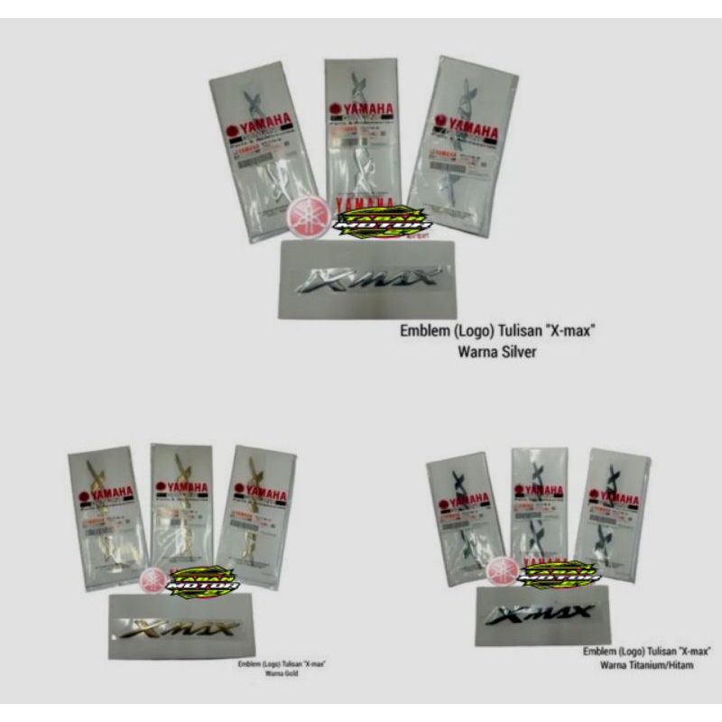 EMBLEM LOGO YAMAHA XMAX X MAX ASLI YAMAHA