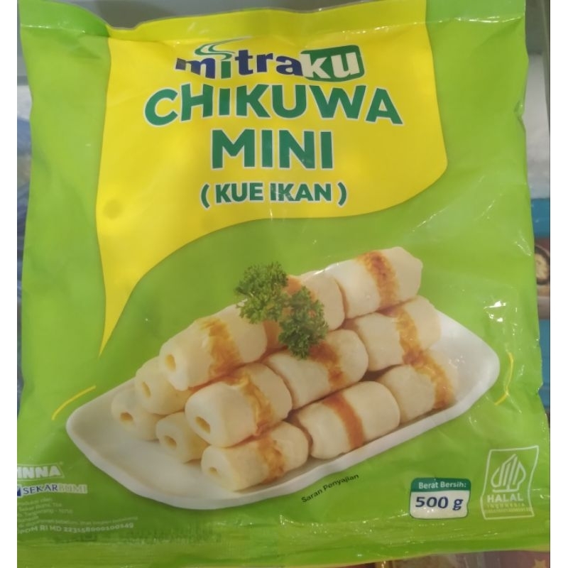 

Mitraku Chikuwa Mini Olahan Ikan Frozen Food | Berat Bersih 500gr