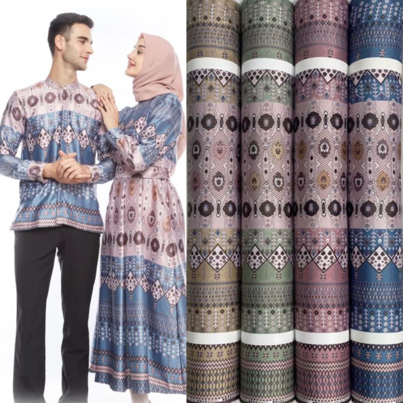 Kain Dr Silk Motif Arafah harga setengah meter