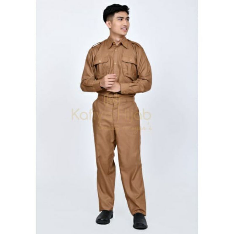 SERAGAM PNS STELAN PRIA LENGAN PANJANG TOYOBO