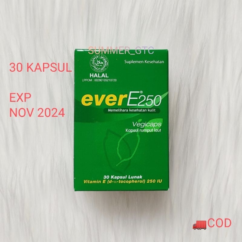 ever e 250 iu 30 kapsul vitamin e ever-e 250iu isi 30 kapsul caps