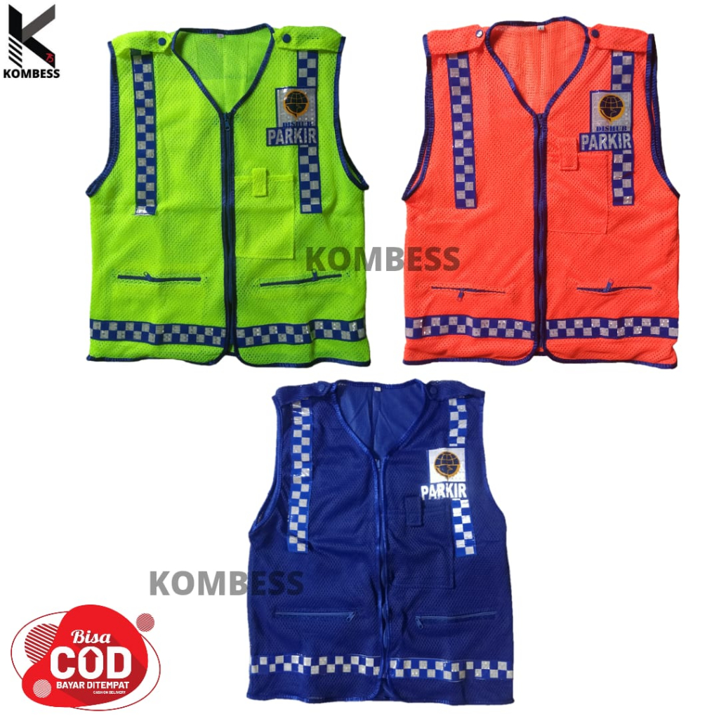 Rompi Parkir Bahan Jaring Anti Air/Rompi Parkir/Rompi Juru Parkir/Rompi Tukang Parkir/Rompi Parkir P