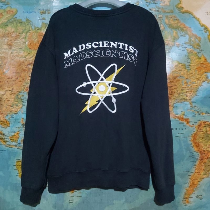 sweater crewneck FP142 MADSCIENTIST black original