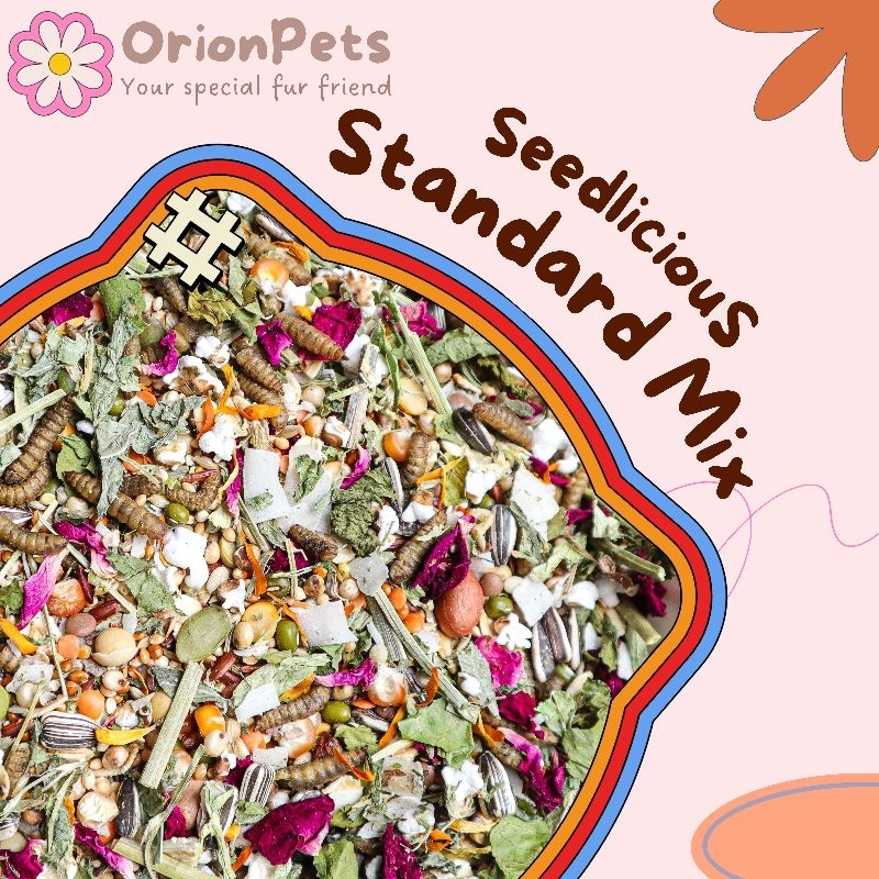 SEEDLICIOUS STANDARD, VEGETARIAN, LOW SUGAR, DWARF, SYRIAN ALEXTINE SMALL PETS |  SEEDLICIOUS VEGETA