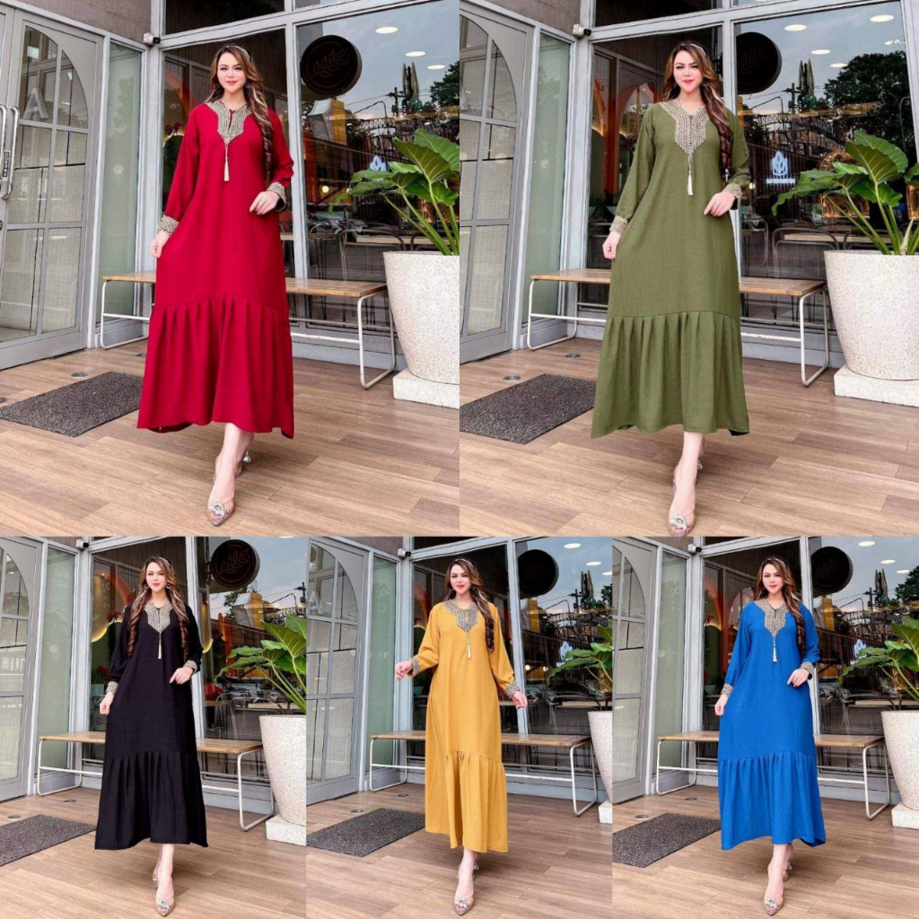 Gamis Sultan Resleting Depan// gamis Ibu Menyusui