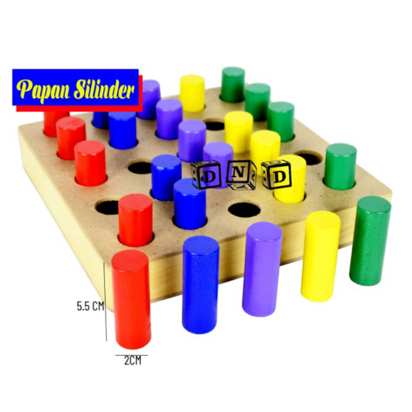 

Dijual Mainan Edukatif / Edukasi Anak - Balok Kayu - Papan Silinder Warna Diskon