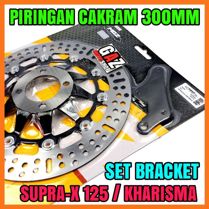 Piringan cakram Kharisma / Supra X 125 copy set Braket Kaliper Tacobell copy psm