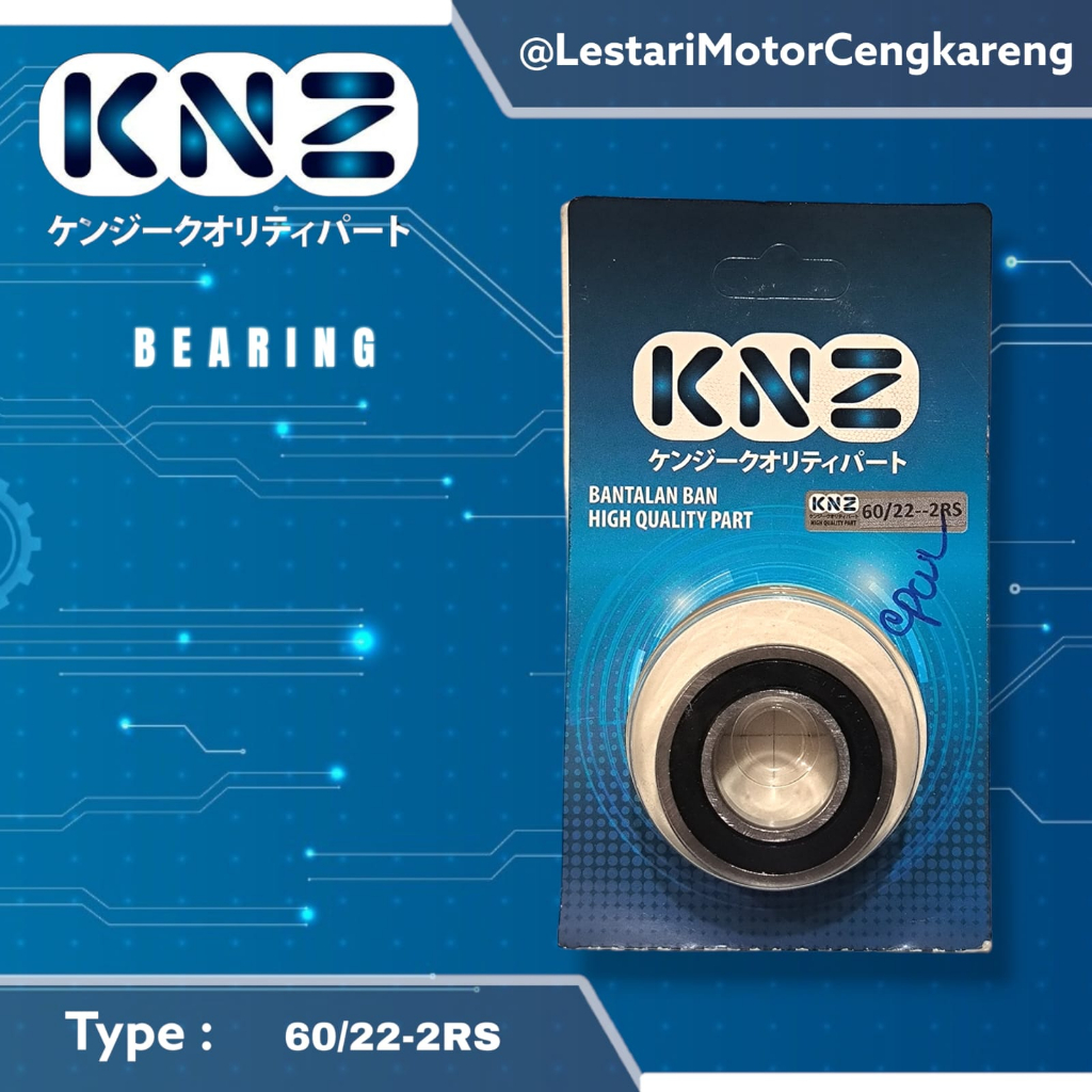 LAHER BEARING RODA BELAKANG VARIO BEAT SCOOPY SPACY 60/22 2RS KNZ