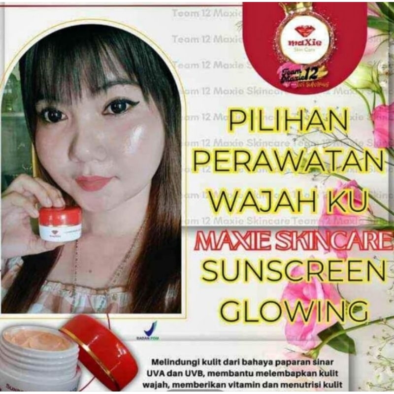 Sunscren Maxie Dan Serum Maxie Ori Ampuh Melindungi kulit dari sinar matahari dan memutihkan wajah m