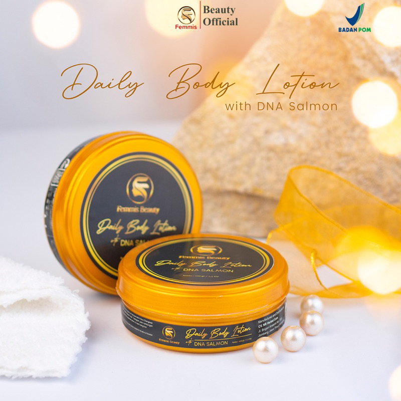 Daily Body Lotion Handbody Pemutih With DNA Salmon Product By Femmis Beauty