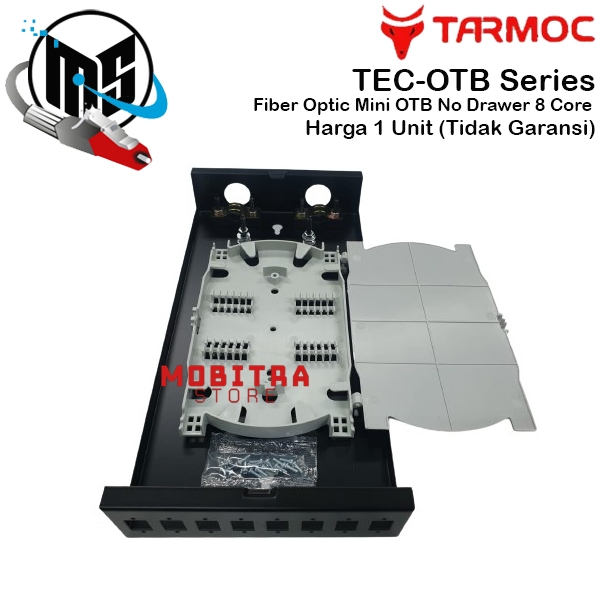 Tarmoc Fiber Optic mini OTB 8 Core SC | Roset FO Besi 8C Kosongan