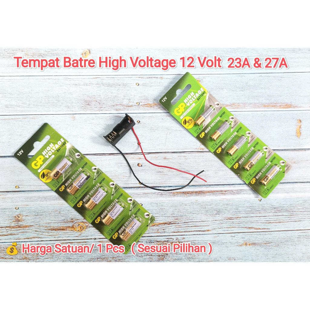 Baterai Batre Battery Bell Mainan Remot Alarm Dll GP High Voltage Highvoltage 23A 23AE AE 27A 23 27 