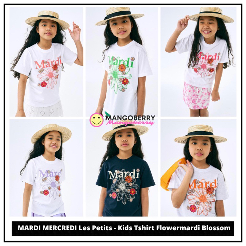 MARDI MERCREDI Les Petits - Kids Tshirt Flowermardi Blossom