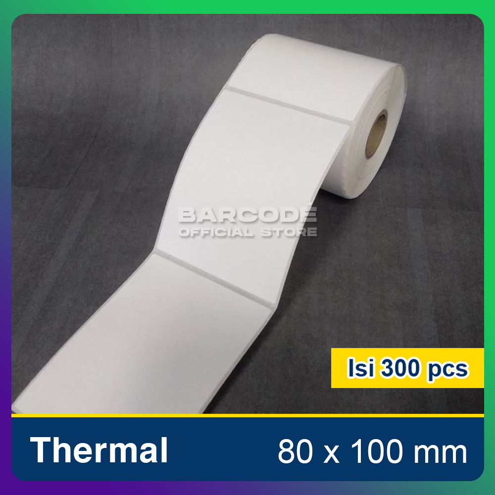 

Label Barcode Thermal 80 X 100 / 80x100 MM Cetak Resi Alamat