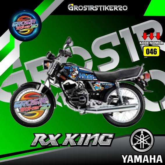 STRIPING VARIASI YAMAHA RX KING MOTIF DORAEMON / STIKER VARIASI