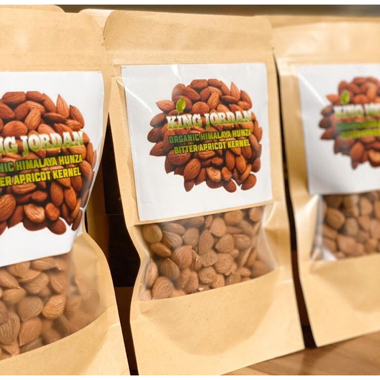 KING JORDAN ORGANIC HIMALAYA HUNZA BITTER APRICOT KERNEL / BIJI APRIKOT / OBAT TERAPI