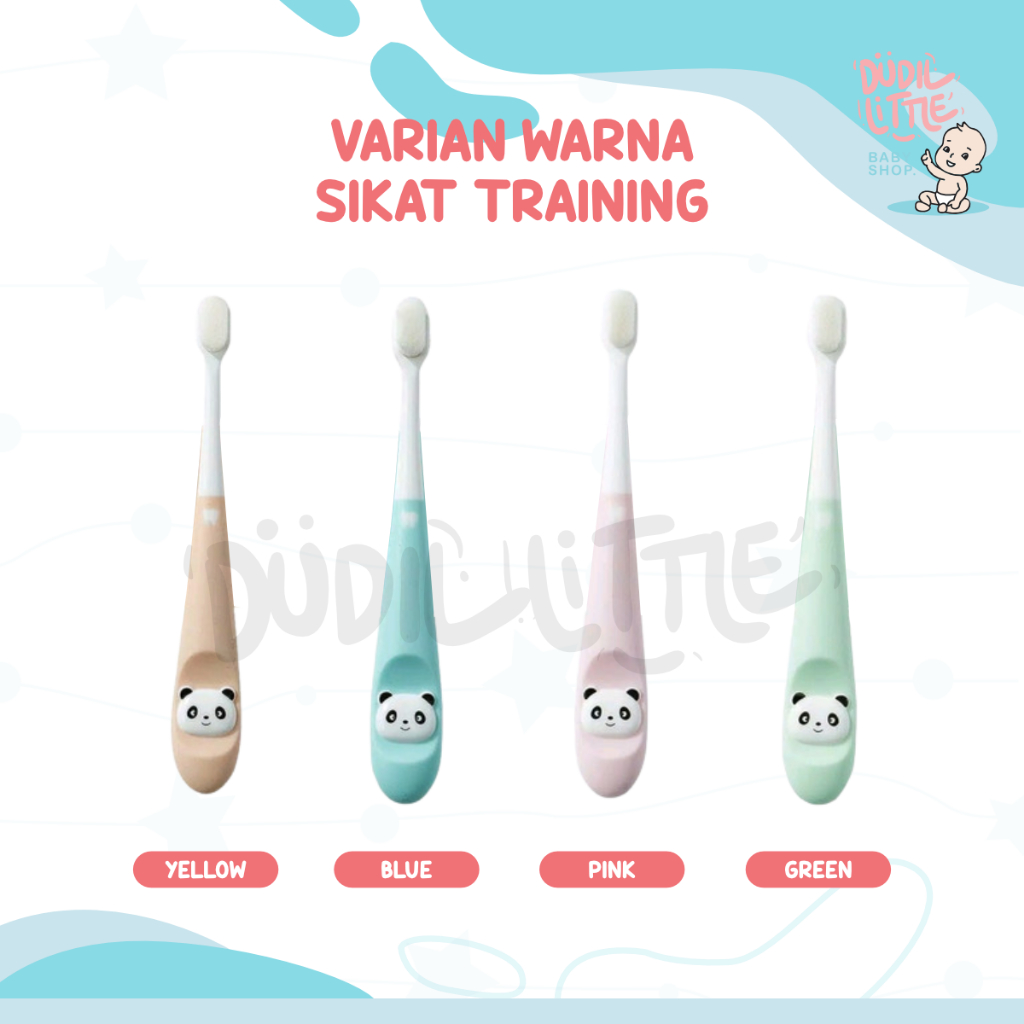 Sikat Gigi Bayi  Silicone Anak Bulu Halus Training Toothbrush