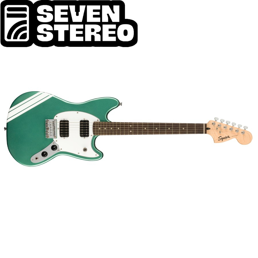 Squier FSR Bullet Competition HH Mustang Green w/ Olympic White Strip