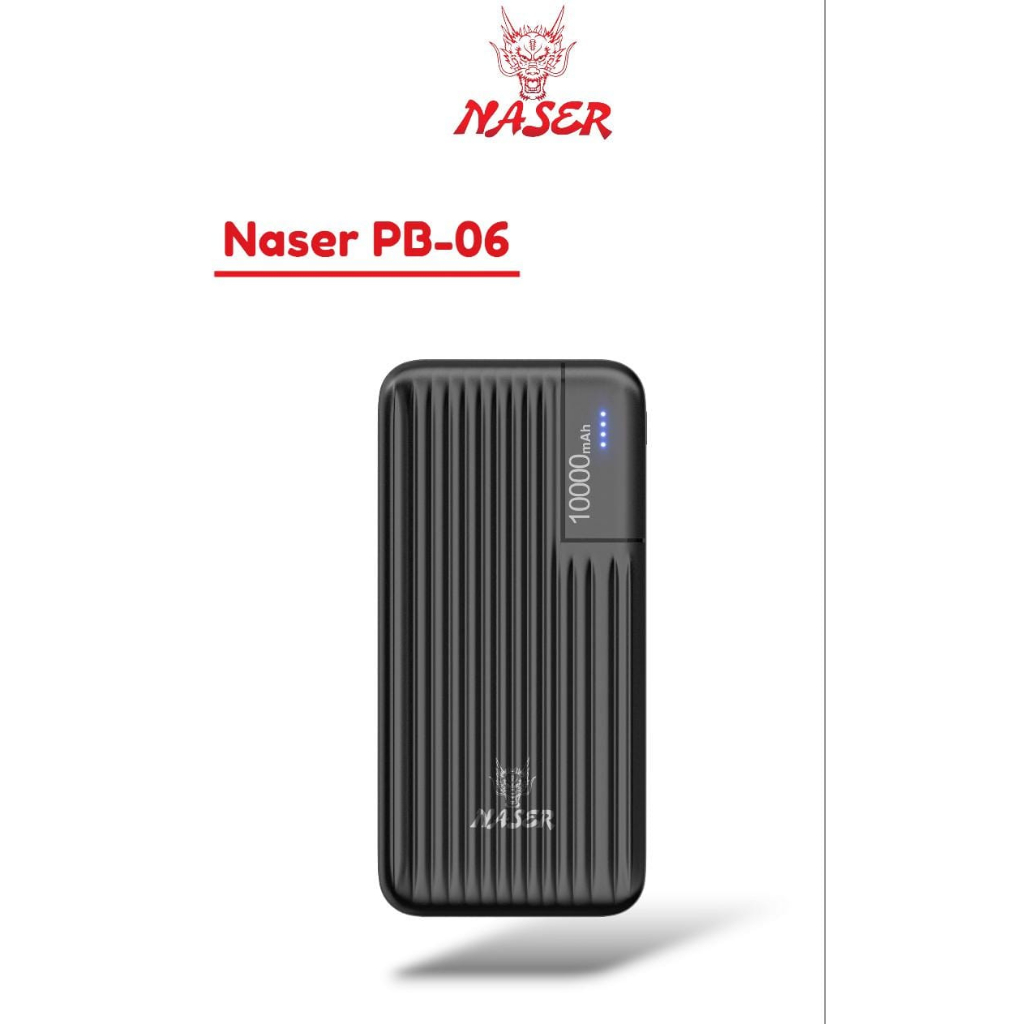 NASER POWERBANK 10.000MAH PB-06 / Powerbank Dual Usb Type C + Micro Safety Polymer Battery