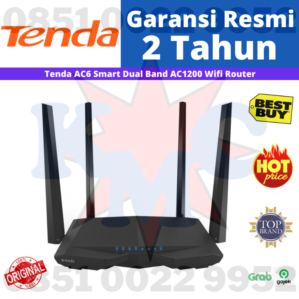 Tenda AC1200 AC6 AC 1200 Smart Dual Band Wireless Router