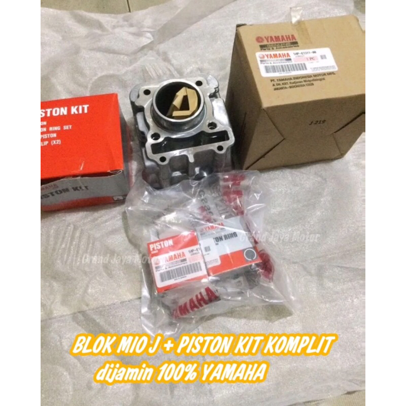 BLOK MIO J + PISTON KIT KOMPLIT ORIGINAL 100% YAMAHA