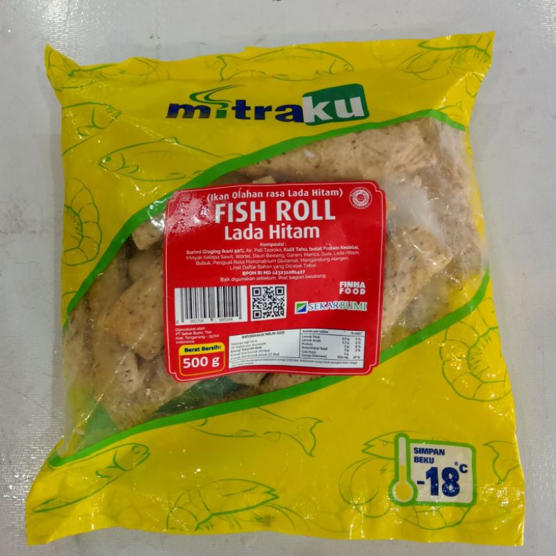 

Mitraku Fish Roll Lada Hitam 500 g