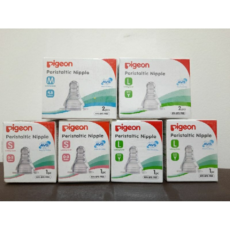 Karet Dot bayi Peristaltic Nipple Pigeon baby BPA free