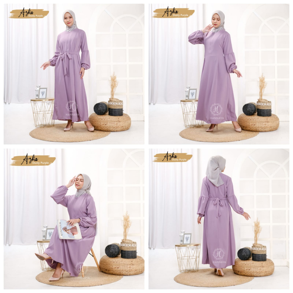 GAMIS TERBARU AZKIA DRESS BY HANNAYA