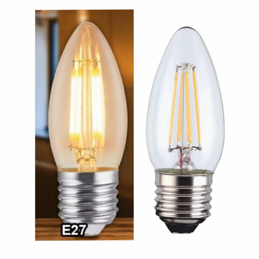 FILAMENT CANDLE LED C35 4 WATT E27 LAMPU HIAS LED EDISON