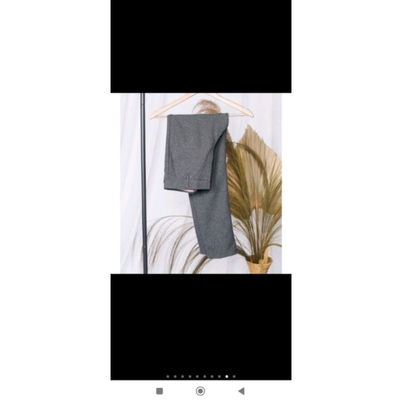 Celana Bahan Kerja Formal Pria Slim Fit Cowok Standar Reguler Ukuran Jumbo Bahan Premium 27-44