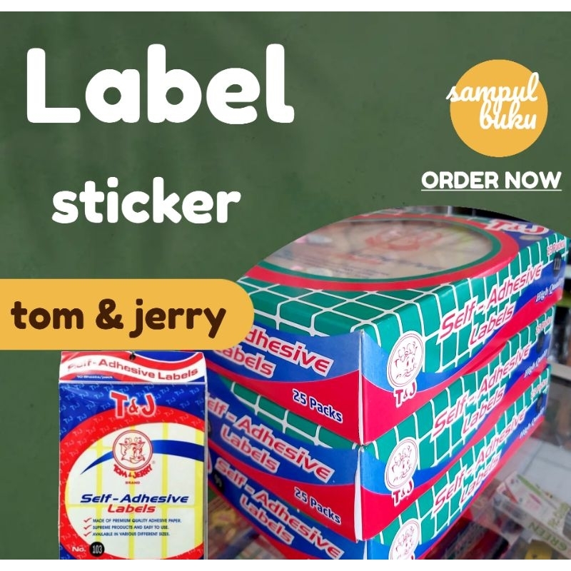 

label sticker tom and jerry