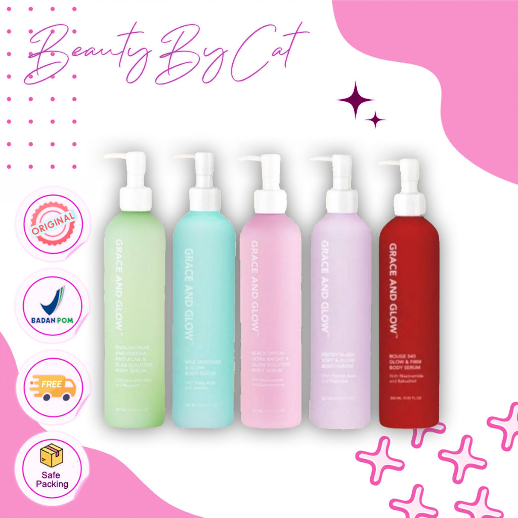 Grace and Glow Body Serum English Pear Freesia / Grace and Glow Black Opium Body Lotion