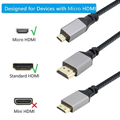 Kabel Micro HDMI to HDMI 2.0 4k UHD High Quality