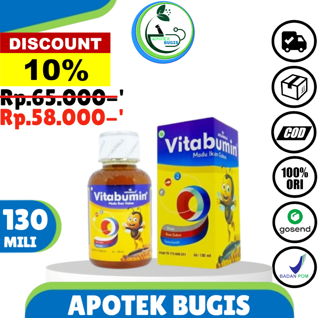 Madu Anak Vitabumin Untuk Kecerdasan Anak 130ml