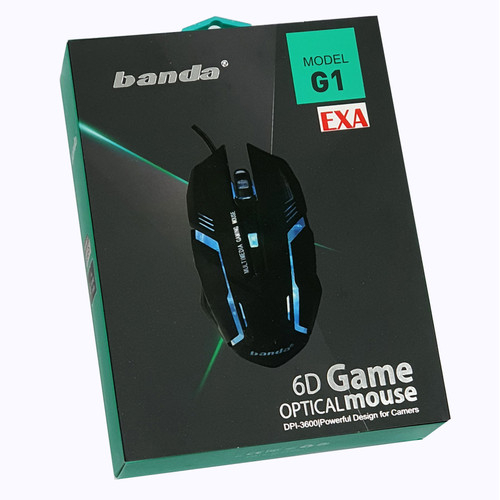 Mouse Gaming 6D Banda G1 USB Kabel RGB