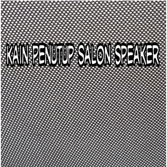 DISKON Kain Penutup Salon Speaker Hitam Kain Jala Lemes Hitam (Harga per 0,5m)