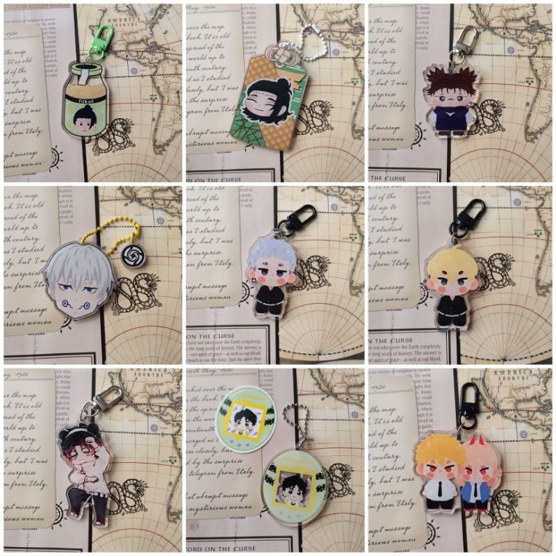 Keychain anime jujutsu kaisen tokyo revengers haikyu