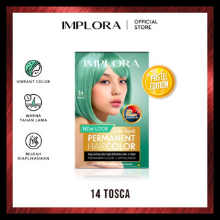 IMPLORA New Permanent Hair Color Tosca | Cat Rambut Implora Bleaching Warna Natural