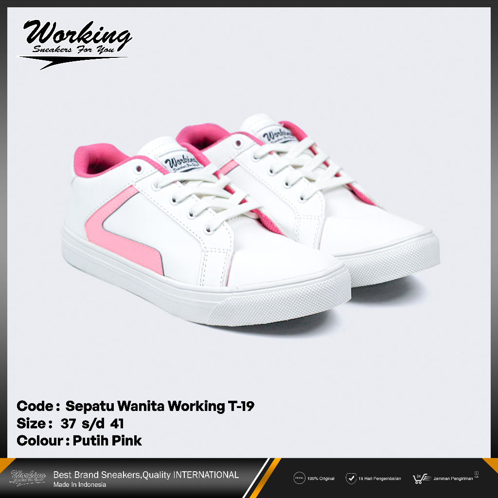 Sepatu Sneakers Wanita Olahraga Sepatu Kets Working T-19