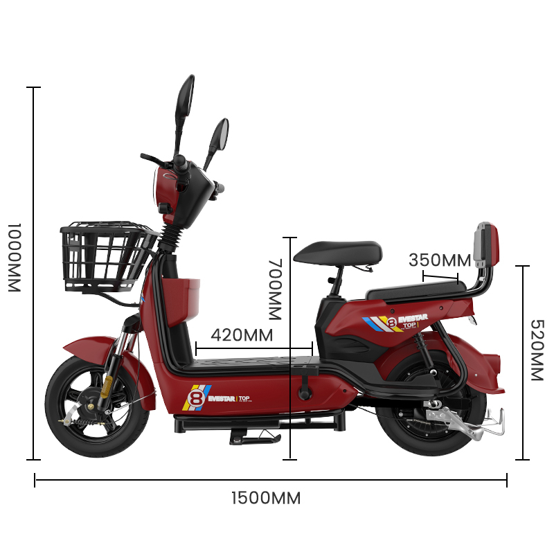 Geekman Sepeda Listrik 45Km Baterai 48v 12ah Sepeda Listrik Dewasa Dengan Pedal dan Lampu Garansi Resmi