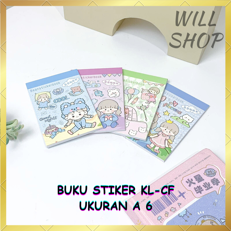 

TERBARU BUKU STICKER CEWE KL-CF UKURAN A 6 / BUKU STICKER TEMPEL FULL BERGAMBAR MINI BOOK STIKER ANTI AIR BISA COD