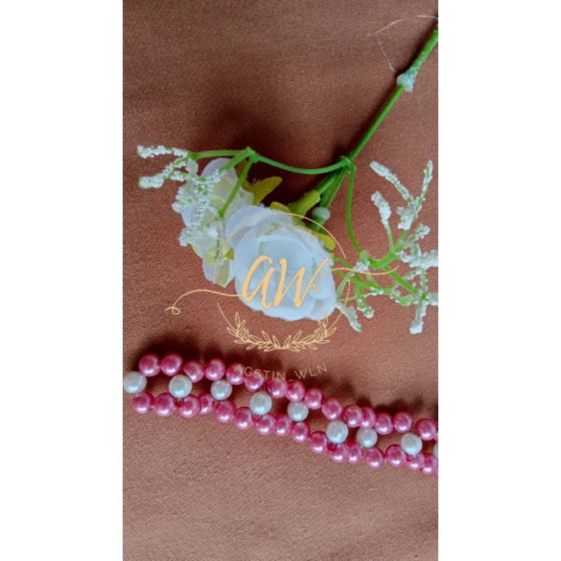 mutiara rangkai/payet rangkai/mustin/mutiara/payet/payet kebaya/mutiara berat/mutiara kebaya/hiasan 