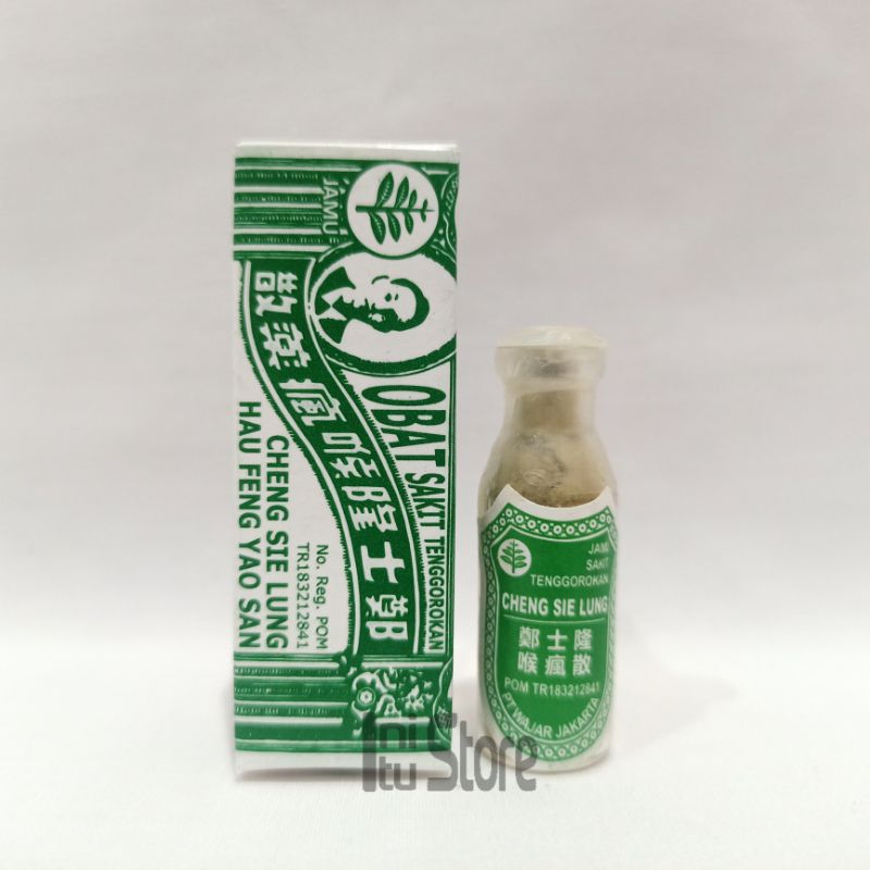 Cheng Sie Lung Hau Feng Yao San Obat Sariawan Obat Sakit Tenggorokan Bubuk Tabur 1.2 Gram Obat Saria